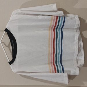 Rainbow Stripe Crop Top